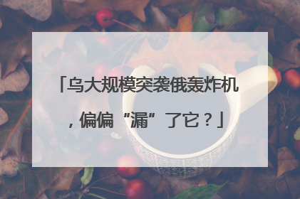 乌大规模突袭俄轰炸机，偏偏“漏”了它？